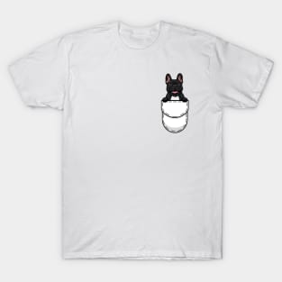 Funny French Bulldog Pocket Dog T-Shirt